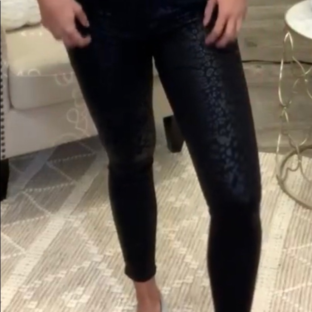 YMI leopard print skinny’s